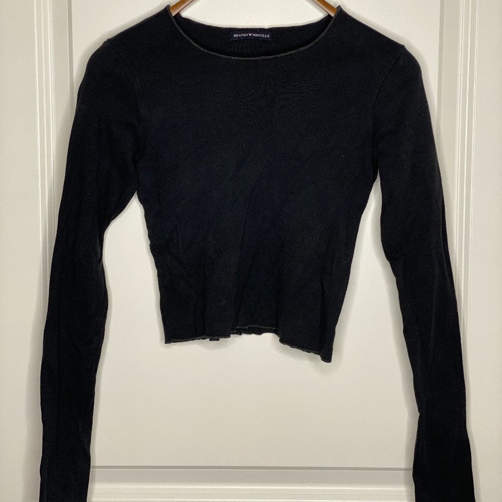 Brandy Melville Black Long Sleeve Shirt